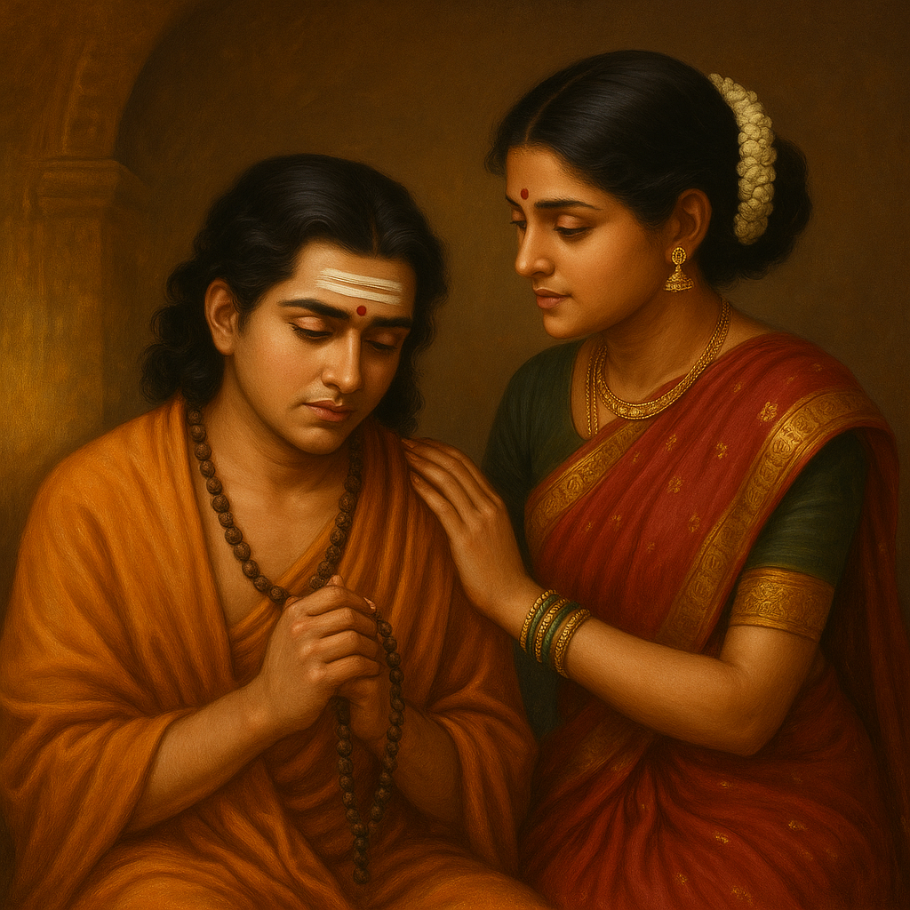 அன்பு, தியாகம், வழிநடத்தல் — அருணகிரிநாதரின் வாழ்க்கையின் தொடக்கத்தை வடிவமைத்த தங்கையின் கருணை நிமிடம்.|realsaimirales.in