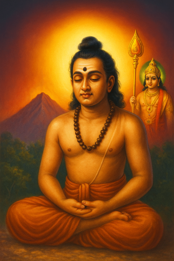 "பாவத்திலிருந்து பரமத்துவரை — தெய்வத்தின் அருளால் உயர்ந்த பக்தியின் வடிவம் அருணகிரிநாதர்."