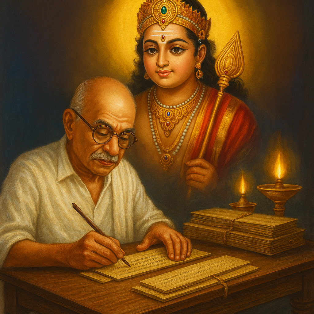 அருள்மிகு முருகனின் அருளால் மறைந்திருந்த திருப்புகழைப் புனரமைத்த வி.டி. சுப்பிரமணிய பிள்ளை — பக்தியின் மீட்பு வரலாற்றில் பொற்காலம்.